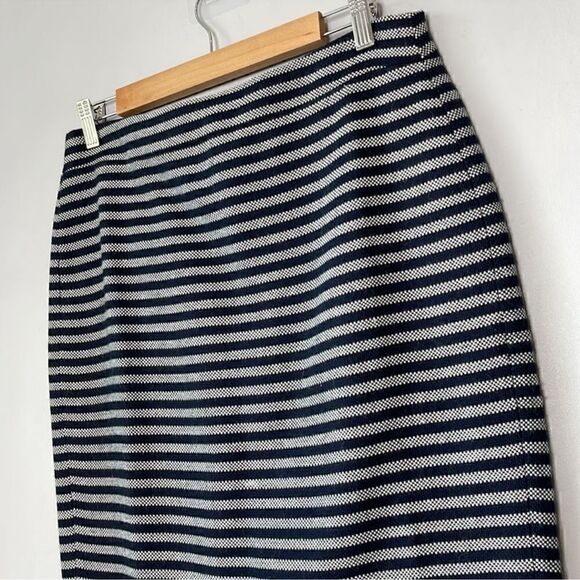 J. Crew Knit Wool Blend Stripped Skirt - Picture 4 of 10